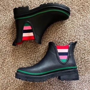 Boden Bamburgh Wellington Rainbow Chelsea Rain boots US 9